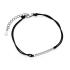 Bratara cu snur negru cu argint DiAmanti Z1672B_B-DIA (Argint 925‰ 0,7 g.)